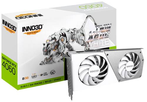 Inno 3D Grafikkarte Nvidia GeForce RTX 4060 Twin X2 8GB GDDR6-SDRAM PCIe x16 DisplayPort, HDMI® Üb von Inno 3D