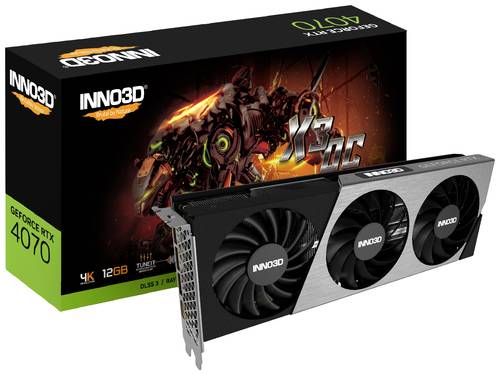 Inno 3D Grafikkarte Nvidia GeForce RTX 4070 12GB GDDR6X-RAM PCIe 4.0 x16, HDMI®, DisplayPort von Inno 3D