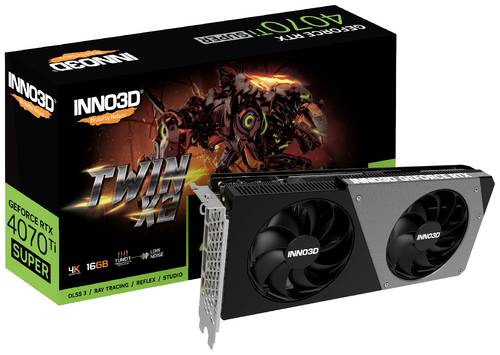 Inno 3D Grafikkarte Nvidia GeForce RTX 4070 Ti Super SUPER TWIN X2 16GB GDDR6X-RAM PCIe x16 HDMI®, von Inno 3D