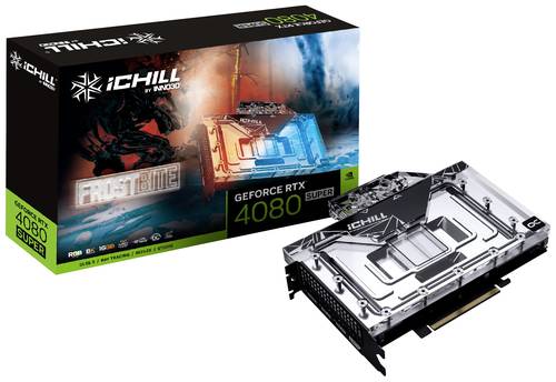 Inno 3D Grafikkarte Nvidia GeForce RTX 4080 Super iChiLL Frostbite 16GB GDDR6X-RAM PCIe x16 HDMI®, von Inno 3D