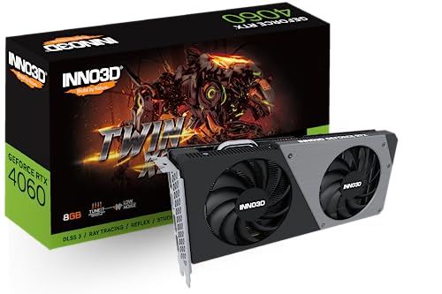 Inno 3D GeForce RTX 4060 Twin X2 8GB GDDR6 Gaming Grafikkarte von Inno3D