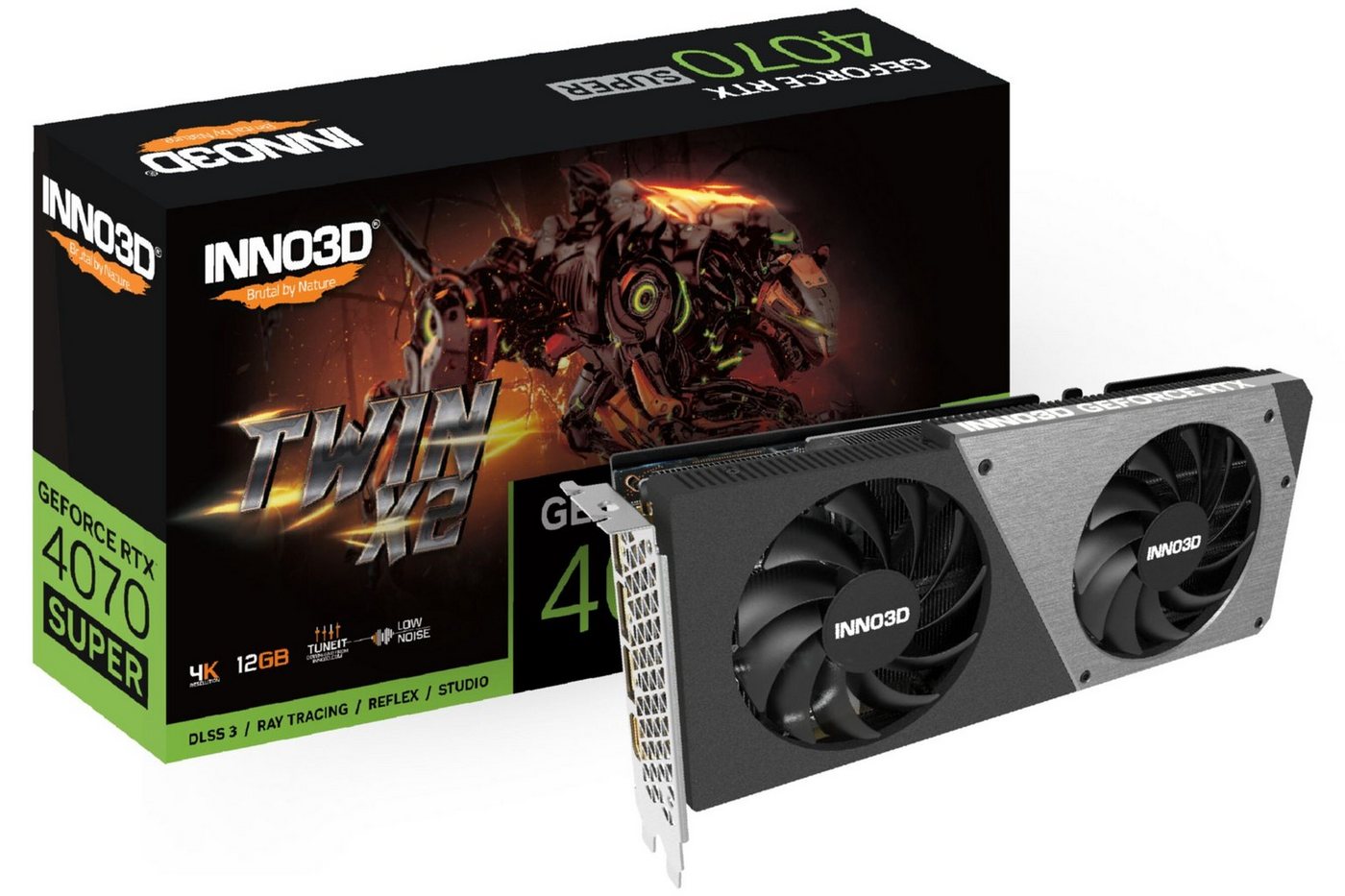 Inno3D GEFORCE RTX 4070 SUPER TWIN X2 Grafikkarte von Inno3D