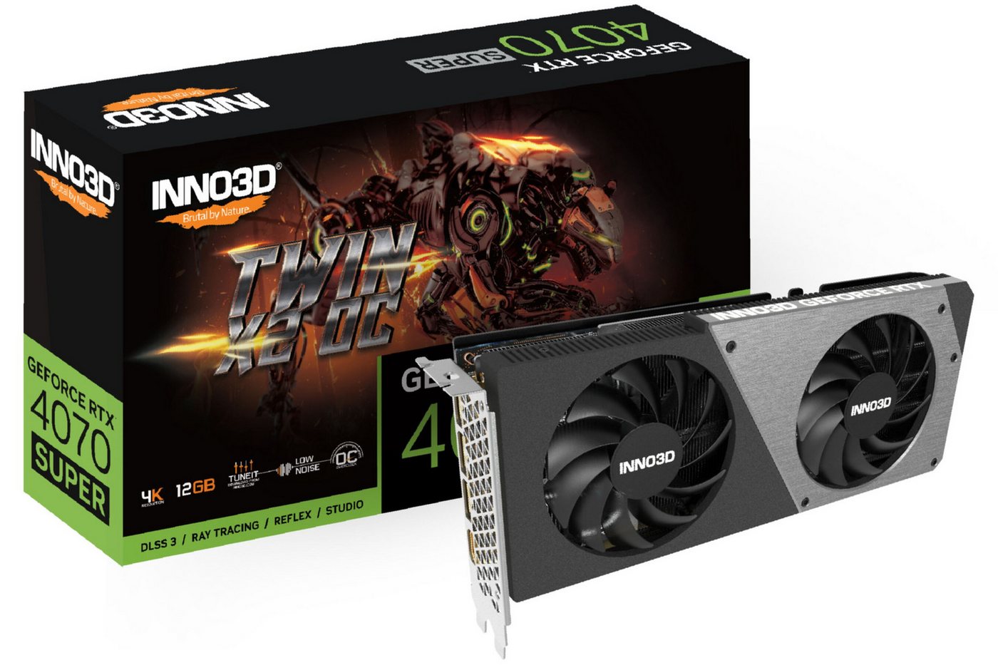 Inno3D GEFORCE RTX 4070 SUPER TWIN X2 OC Grafikkarte von Inno3D