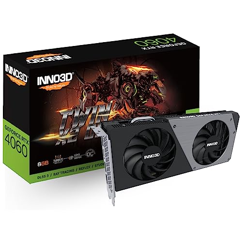 Inno3D GeForce RTX 4060 Twin X2 OC 8GB GDDR6 - N40602-08D6X-173051N von Inno3D
