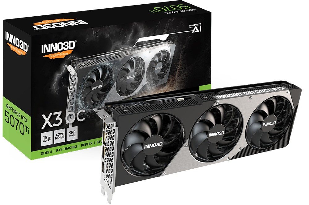 Inno3D GeForce RTX 5070 Ti X3 OC Grafikkarte (16 GB) von Inno3D