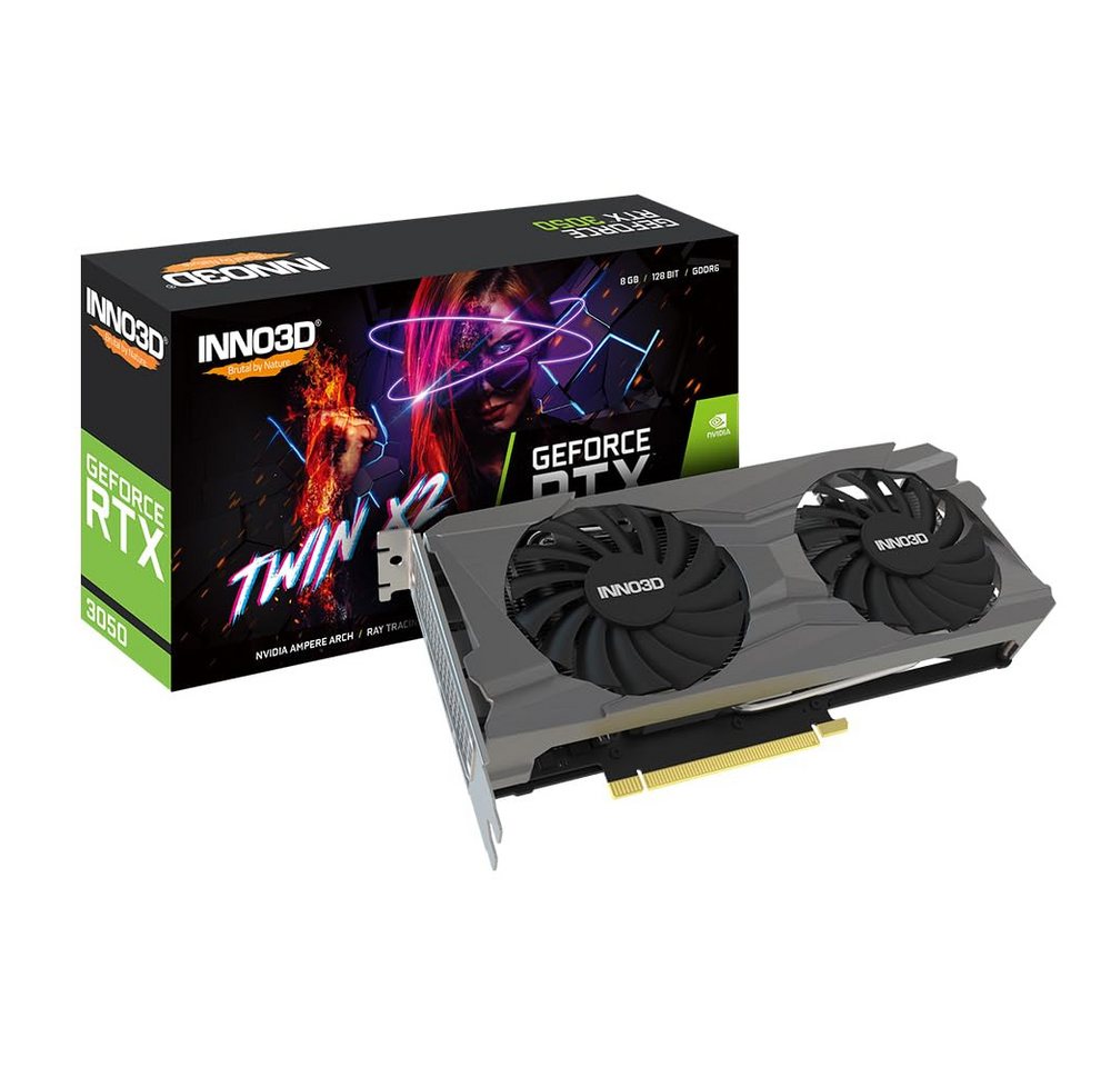 Inno3D RTX 3050 8GB Inno3D Twin X2 GDDR6 Grafikkarte Inno3D RTX 3050 8GB Inno3D Twin X2 GDDR6 Grafikkarte von Inno3D