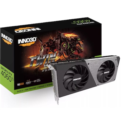 INNO3D GeForce RTX 4060Ti TWIN X2 16GB GDDR6 Grafikkarte 3xDP/HDMI von Inno3d