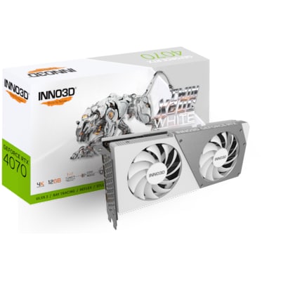 INNO3D GeForce RTX 4070 TWIN X2 OC WHITE 12GB GDDR6X Grafikkarte 3xDP/HDMI von Inno3d