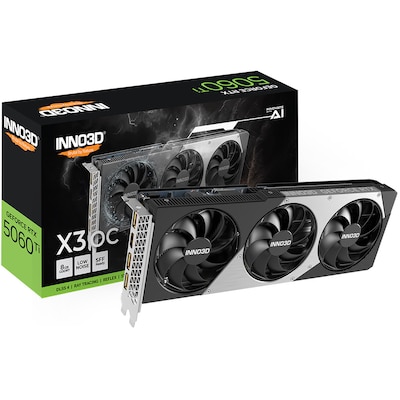 INNO3D GeForce RTX 5060 Ti X3 OC 8GB Grafikkarte DP/HDMI INNO3D GeForce RTX 5060 Ti X3 OC 8GB Grafikkarte DP/HDMI von Inno3d