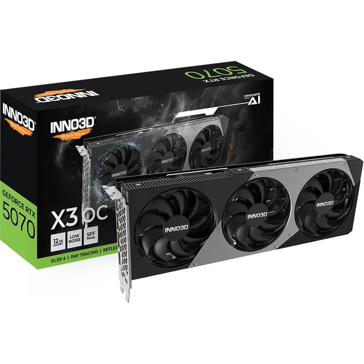 INNO3D GeForce RTX 5070 X3 OC - 12GB GDDR7, HDMI, 3x DP von Inno3d