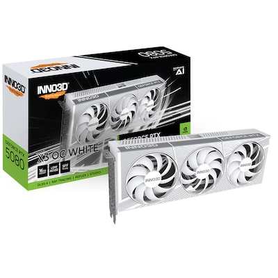 INNO3D GeForce RTX 5080 X3 OC WHITE 16GB Grafikkarte 3xDP/HDMI von Inno3d
