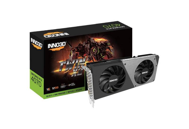Inno3D GeForce RTX 4070 TWIN X2 Grafikkarte (12 GB) von Inno3d