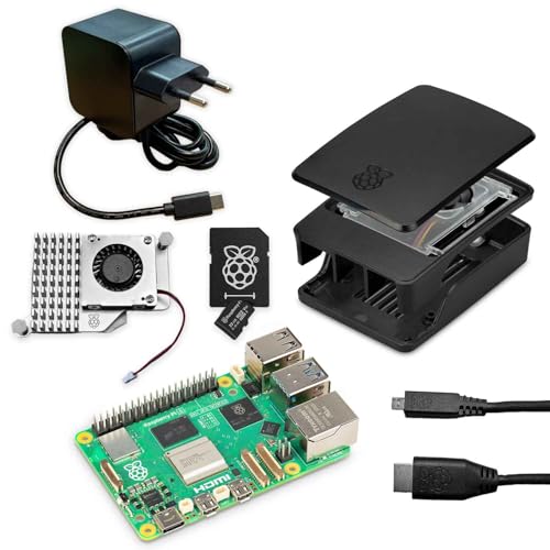 Raspberry Pi 5 Kit 8GB RAM mit hochwertigem original-Zubehör | sofort startklar | Farbe: schwarz Raspberry Pi 5 Kit 8GB RAM mit hochwertigem original-Zubehör | sofort startklar | Farbe: schwarz von InnoConnect