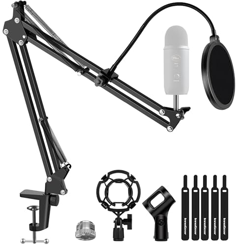 InnoGear Mikrofonständer Mikrofonarm für Blue Yeti HyperX QuadCast S SoloCast Snowball Fifine K669B und andere Mikrofone, mit Stoßhalterung, Windschutzscheiben-Pop-Filter, Mikrofon-Cliphalter, InnoGear Mikrofonständer Mikrofonarm für Blue Yeti HyperX QuadCast S SoloCast Snowball Fifine K669B und andere Mikrofone, mit Stoßhalterung, Windschutzscheiben-Pop-Filter, Mikrofon-Cliphalter, von InnoGear