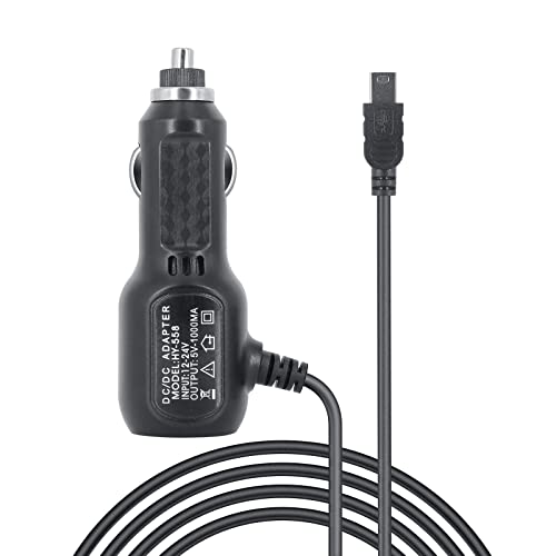 Kfz-Ladegerät, Innosinpo Mini USB KFZ Ladekabel, Extra lang 3,5 Meter, 12/24V, 1000mA, Schwarz von Innosinpo