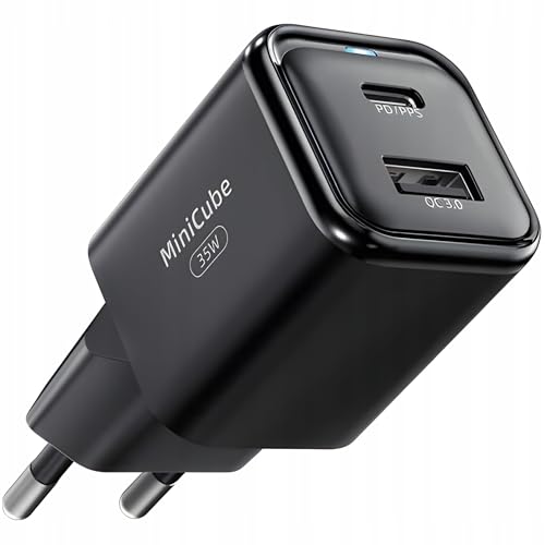 INNOSTYLE USB C Cube Ladegerät 35W USB Typ C GaN II, Schnelles Laden, Schwarz, Kompakte Stromversorgung für Mobiltelefone, Ideal für Reisen, USB-C für iPhone, Samsung, Xiaomi, iPad, Pixel INNOSTYLE USB C Cube Ladegerät 35W USB Typ C GaN II, Schnelles Laden, Schwarz, Kompakte Stromversorgung für Mobiltelefone, Ideal für Reisen, USB-C für iPhone, Samsung, Xiaomi, iPad, Pixel von Innostyle