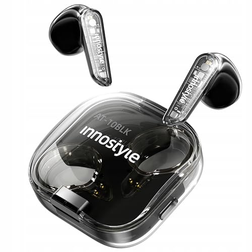 INNOSTYLE Wireless In-Ear Ohrhörer, Bluetooth V5.3 mit Mikrofon, Hülle, Wasserfeste Kopfhörer, starker Bass, bis zu 20 Stunden Akkulaufzeit mit Schnellladefunktion, Touch-Steuerung von Innostyle