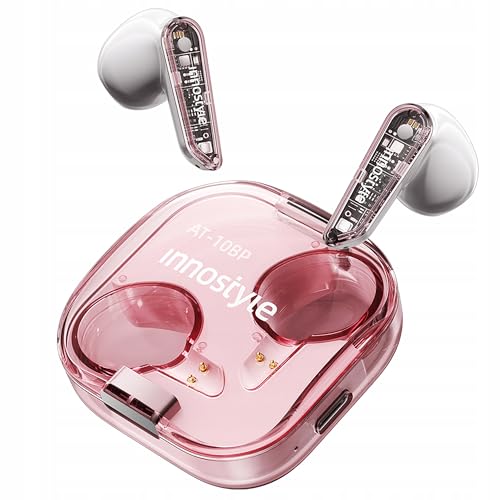 INNOSTYLE Wireless In-Ear Ohrhörer, Bluetooth V5.3 mit Mikrofon, Hülle, Wasserfeste Kopfhörer, starker Bass, bis zu 20 Stunden Akkulaufzeit mit Schnellladefunktion, Touch-Steuerung von Innostyle