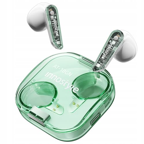 INNOSTYLE Wireless In-Ear Ohrhörer, Bluetooth V5.3 mit Mikrofon, Hülle, Wasserfeste Kopfhörer, starker Bass, bis zu 20 Stunden Akkulaufzeit mit Schnellladefunktion, Touch-Steuerung von Innostyle