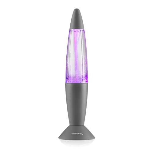 InnovaGoods - Tornado LED-Lavalampe, Mehrfarbiges RGB-LED-Licht, 3300 U/min Tornado-Effekt, Tragbar und Vielseitig, Ideal für Innen- und Außenbereich, Lila, Kunststoff von InnovaGoods