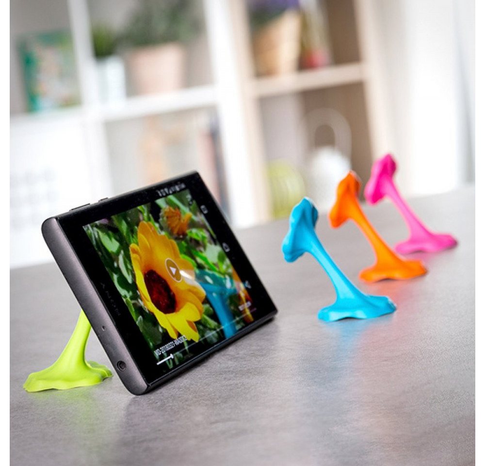 InnovaGoods iStuck Halter für Handys und Smartphones - Farbe: Orange Handy-Halterung von InnovaGoods