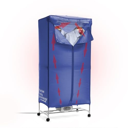 Tragbarer elektrischer Wäschetrockner mit 2 Höhen Dupledry Blue InnovaGoods 1200 W von InnovaGoods