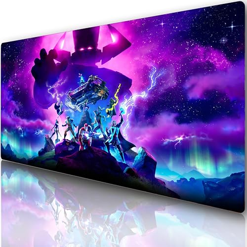 Fortnite Gaming-Mauspad – Edition Thor & Iron Man & Groot 900 x 400 mm, wasserdichte Oberfläche, rutschfeste Unterseite, verstärkte genähte Kanten, ideal für Fans und Gamer Fortnite Gaming-Mauspad – Edition Thor & Iron Man & Groot 900 x 400 mm, wasserdichte Oberfläche, rutschfeste Unterseite, verstärkte genähte Kanten, ideal für Fans und Gamer von Innovatc