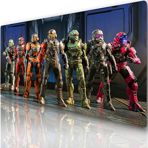 Innovatc Gaming-Mauspad Halo – XXL, 900 x 400 mm, wasserdichte Oberfläche, rutschfeste Unterseite, genähte Kanten, FPS & Schreibtisch (XXL) von Innovatc
