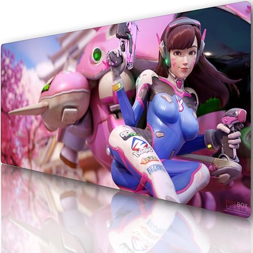Innovatc Overwatch D.Va Gaming-Mauspad – erweitertes Format 800 x 400 x 3 mm, glatte Oberfläche, wasserdicht, rutschfeste Unterseite, für Gamer & Büro Innovatc Overwatch D.Va Gaming-Mauspad – erweitertes Format 800 x 400 x 3 mm, glatte Oberfläche, wasserdicht, rutschfeste Unterseite, für Gamer & Büro von Innovatc