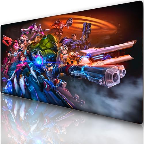 Overwatch D.Va & Orisa & Tracer – Großes Gaming-Mauspad, 900 x 400 mm, rutschfeste Gummibasis, wasserdichte Oberfläche, ideal für Gamer und Designer Overwatch D.Va & Orisa & Tracer – Großes Gaming-Mauspad, 900 x 400 mm, rutschfeste Gummibasis, wasserdichte Oberfläche, ideal für Gamer und Designer von Innovatc