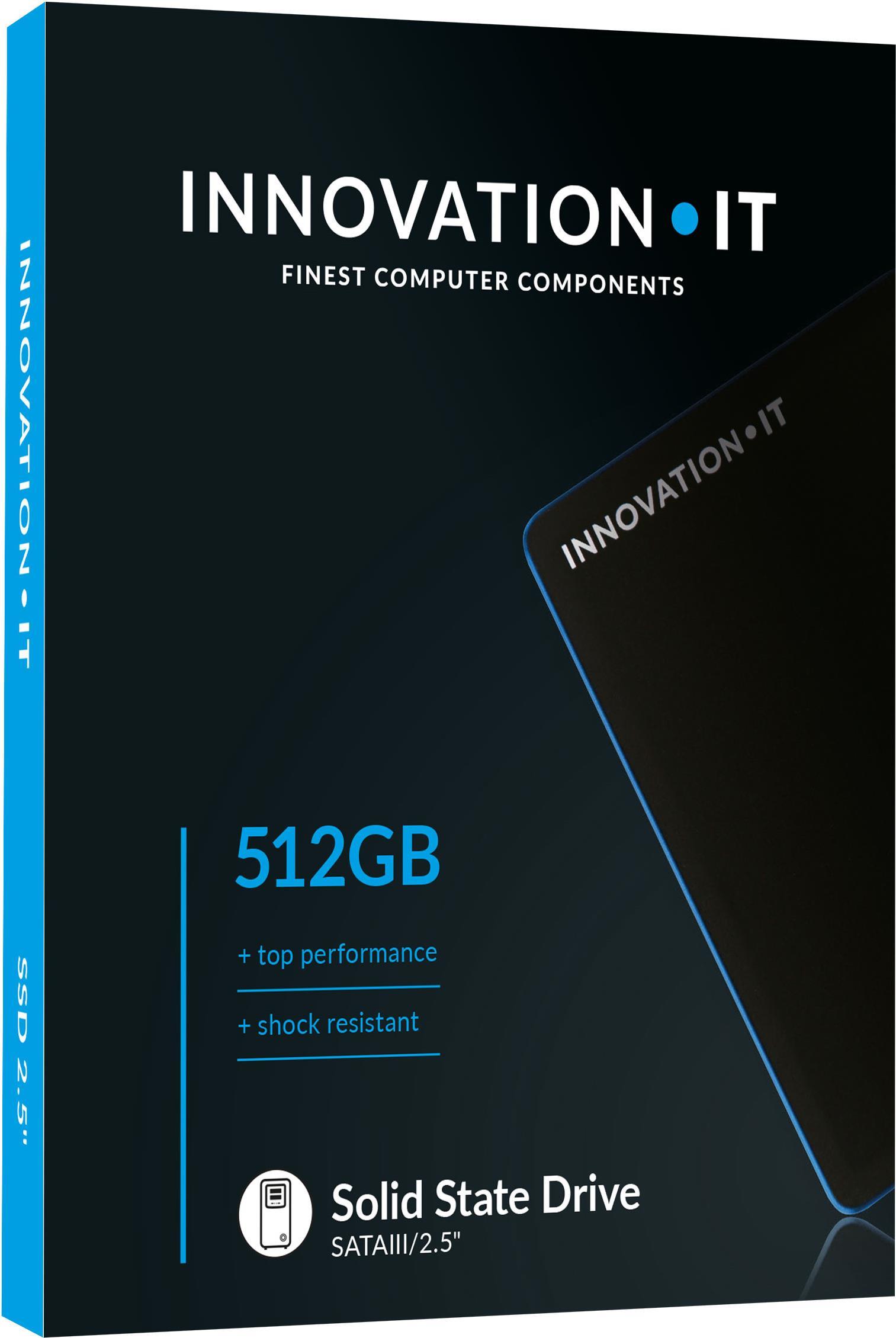 Innovation IT SSD 2.5 512GB InnovationIT Black2 retail (QLC) 2.5 Serial ATA III QLC 3D NAND (00-512888) von Innovation IT