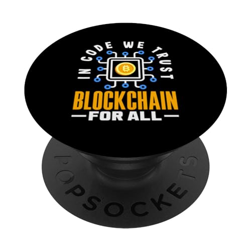 Kryptowährung AI & Krypto-Enthusiast Blockchain Revolution PopSockets mit austauschbarem PopGrip von Innovative Tech-T-Shirts &