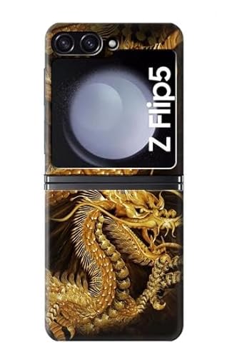 Chinese Gold Dragon Printed Hülle Schutzhülle Taschen für Samsung Galaxy Z Flip 5 von Innovedesire
