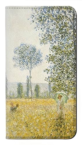 Claude Monet Fields In Spring Flip Hülle Tasche Klappetui für Samsung Galaxy S24 von Innovedesire