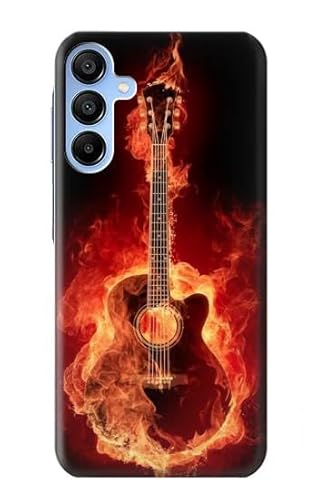 Fire Guitar Burn Hülle Schutzhülle Taschen für Samsung Galaxy A15 5G von Innovedesire