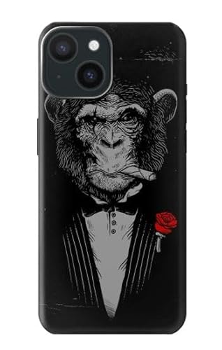 Funny Gangster Mafia Monkey Hülle Schutzhülle Taschen für iPhone 15 von Innovedesire