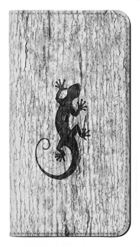 Gecko Wood Graphic Printed Flip Hülle Tasche Klappetui für iPhone 15 Plus von Innovedesire