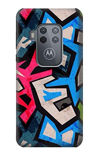 Graffiti Street Art Hülle Schutzhülle Taschen für Motorola Moto One Zoom, Moto One Pro von Innovedesire