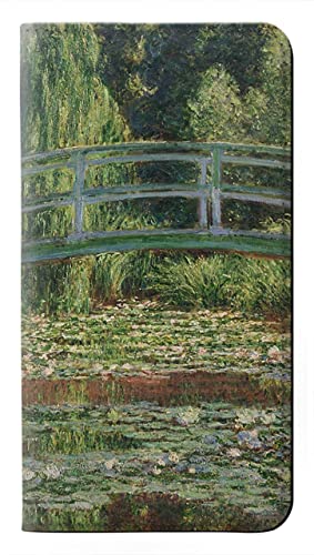 Innovedesire Claude Monet Schutzhülle für Samsung Galaxy A13 5G (PU-Leder, Fußbrücke und Seerosen) von Innovedesire
