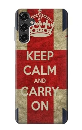 Innovedesire Keep Calm and Carry On Hülle für Samsung Galaxy A14 5G von Innovedesire