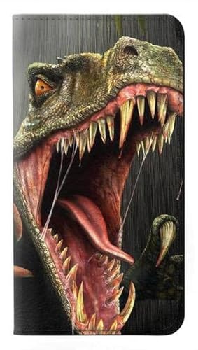 Innovedesire T-Rex Dinosaurier PU Leder Flip Case Cover für iPhone 14 Pro von Innovedesire