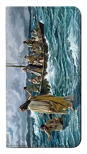 Jesus Walk on The Sea Flip Hülle Tasche Klappetui für iPhone 15 Pro von Innovedesire