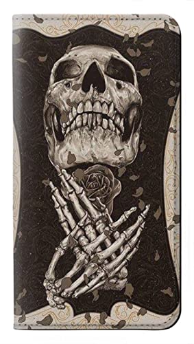 Skull Rose Flip Hülle Tasche Klappetui für Samsung Galaxy S24 von Innovedesire