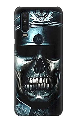 Skull Soldier Zombie Hülle Schutzhülle Taschen für Motorola One Action (Moto P40 Power) von Innovedesire