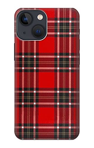 Tartan Red Pattern Hülle Schutzhülle Taschen für iPhone 13 Mini von Innovedesire