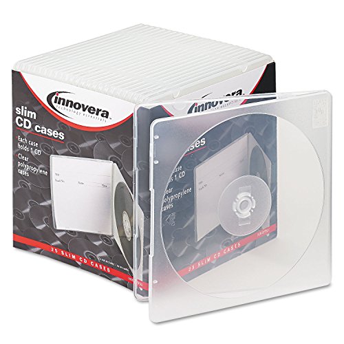 Innovera 81900 25dischi transparent Handy CD/DVD von Innovera