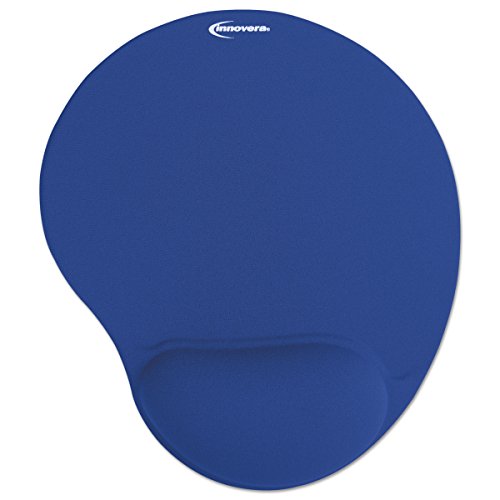 Innovera Neues 50447 Brilliant Paper blau – Mauspad (blau, monoton, Gummi, 263,5 mm, 225,4 mm, 2,54 cm) von Innovera