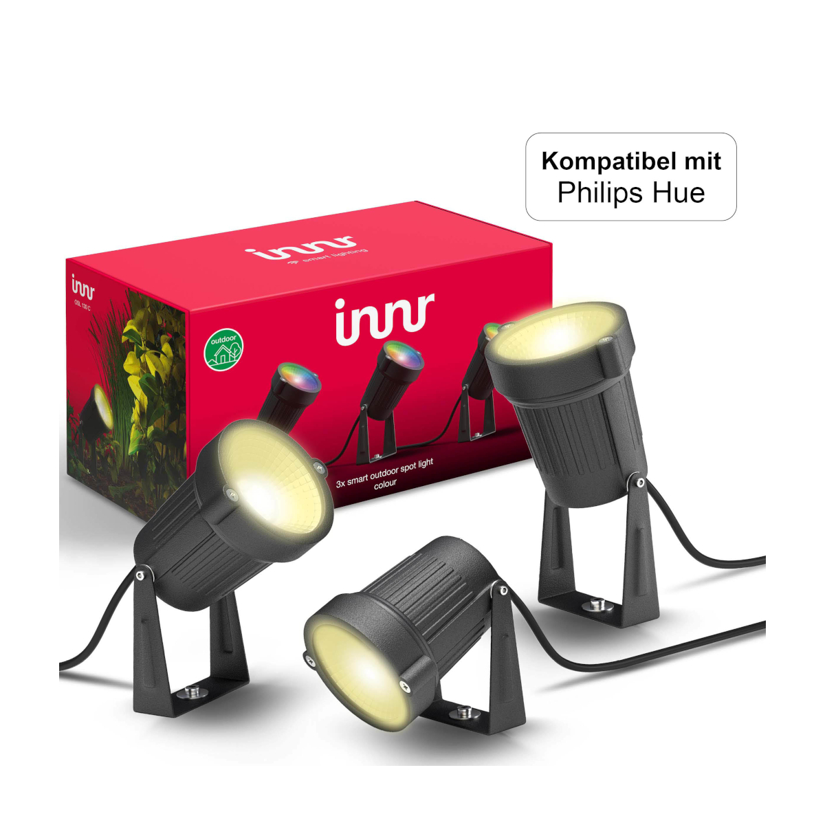 Innr Smart Outdoor Spotlight Colour 2x Bundle - 3er Pack von Innr