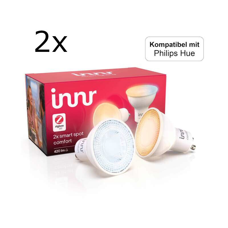 Innr Smart Spot - GU10 Comfort GU10 Z3.0 - 2x 2er-Pack Bundle von Innr