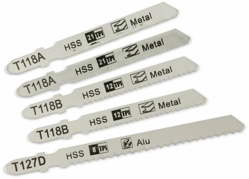 Stichsägeblatt-Set, Metall, 5-tlg. von Inprodius Solutions GmbH